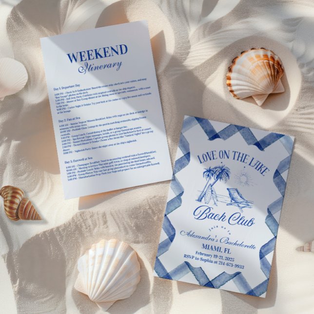 Convite Bachelorette perto do lago (Criador carregado)