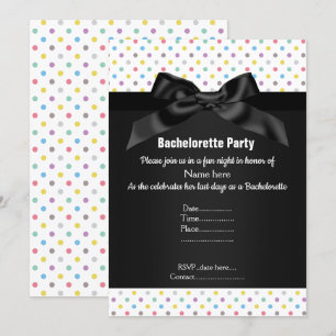 CONVITE BACHELORETTE - PONTO BRANCO DE PÉ NEGRO