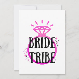 Convite Bachelorette Ring Bride do Festa Rosa Hen