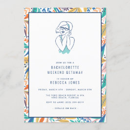 Convite Bachelorette Tropical Beach