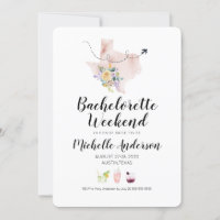 Bachelorette Weekend em Austin Texas Invitation