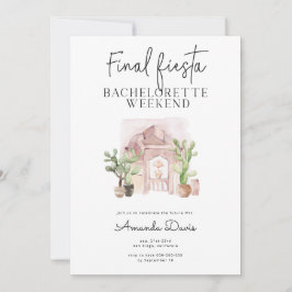 Convite Bachelorette Weekend Final Fiesta Desert Oeste 
