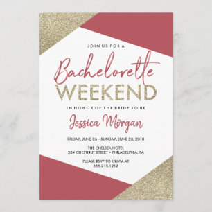 Convite Bachelorette Weekend Itinerary Cranberry