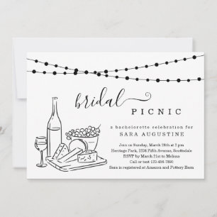 Convite Bachelorette Wine Provando and Cheese Board - Part