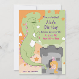 Convite Bacia de Aniversário Dino-mite! Dinossauro Desenha