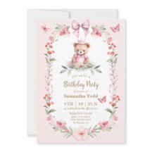 Bacia de Aniversário Sangrando: Borboletas e Ursos