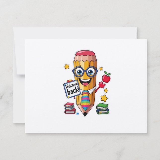 Convite Back to School Bash – Looking Sharp Invitation (Frente)