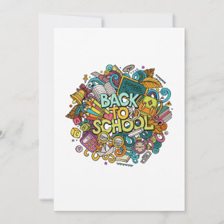 Convite back-to-school party invitation