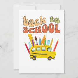 Convite back-to-school party invitation