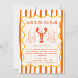 Convite Bagaço de frutos do mar de Verão - Lagosta ferve B