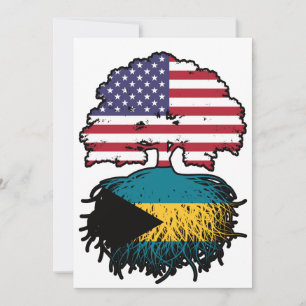 Convite Bahamas Bahamas Bahamas Americana Bandeira de Raíz