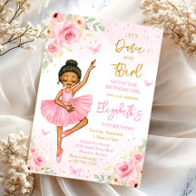 Bailarina Vamos Dançar e Girar Festa Cor-de-Rosa A