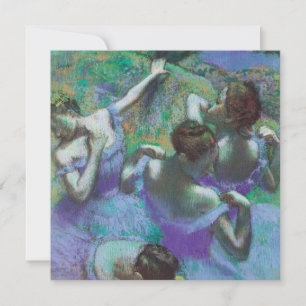 Convite Bailarinas Azuis de Edgar Degas, Impressionismo An