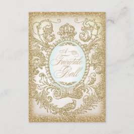 Convite Baile de formatura Fairytale Ball 3,5 x 5