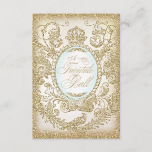 Convite Baile de formatura Fairytale Ball 3,5 x 5