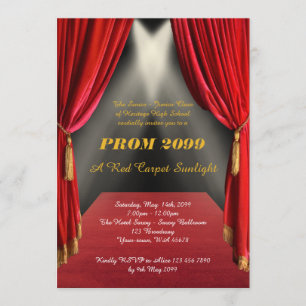 Convite Baile de formatura Mais velho-Júnior, estilo de