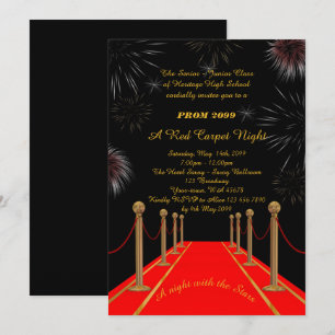 Convite Baile de formatura Mais velho-Júnior, estilo Gats