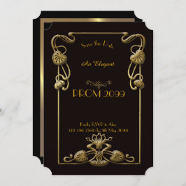 Convite Baile de formatura Mais velho-Júnior, geométrico