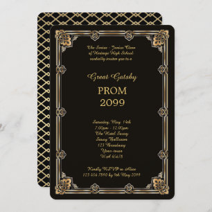 Convite Baile de formatura Mais velho-Júnior, grande