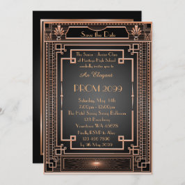 Convite Baile de formatura Mais velho-Júnior, imperador