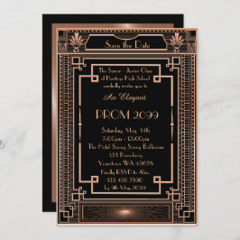 Convite Baile de formatura Mais velho-Júnior, imperador