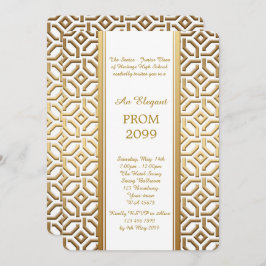 Convite Baile de formatura Mais velho-Júnior, ouro branco
