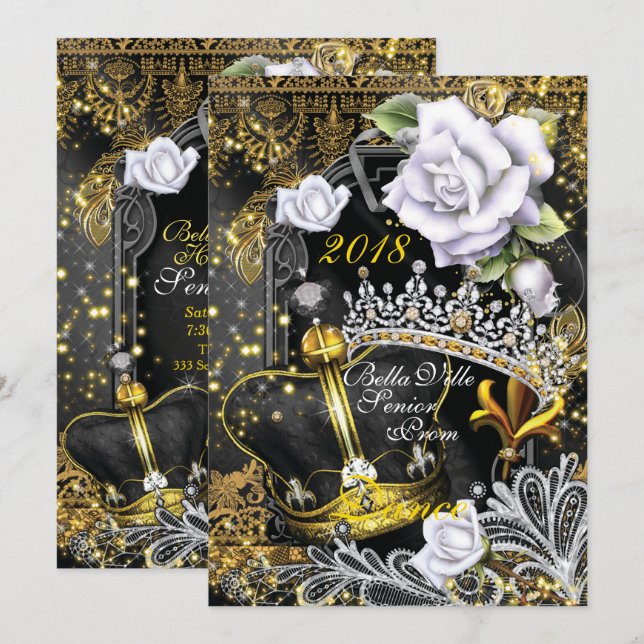 Convite Baile de Gala de Volta às Aulas (Frente/Verso)