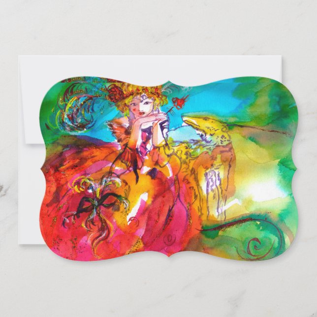 Convite BAILE DE MÁSCARAS DA MIRANDOLINA amarelo marrom ve (Frente)