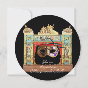 CONVITE BAILE DE MÁSCARAS DO CARNAVAL MÁSCARAS TEATRO PALC