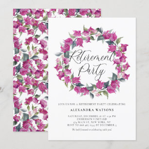 Convite Baixa de Água Púrpura, Bougainvillea Wreath