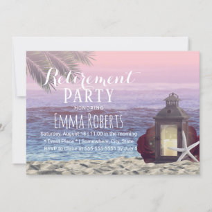 Convite Baixa de Lanterna Tropical Palm Beach