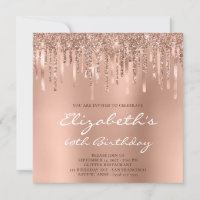 Baixando o Rosa Dourado de brilho Ombre 60º aniver