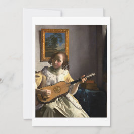 Convite Baixável Johannes Vermeer's The Guitar Player