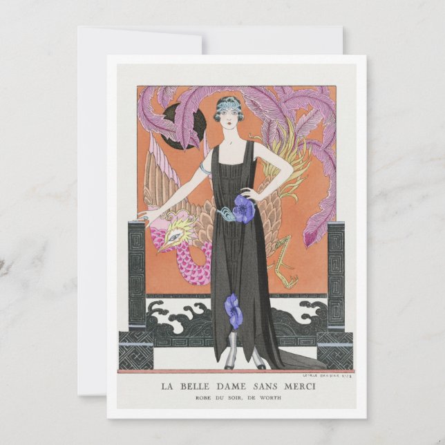 Convite Baixável La belle dame sans merci: por Barbier (Frente)