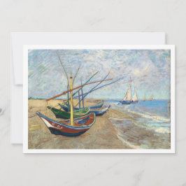 Convite Baixável paisagem de muitos barcos de van Gogh