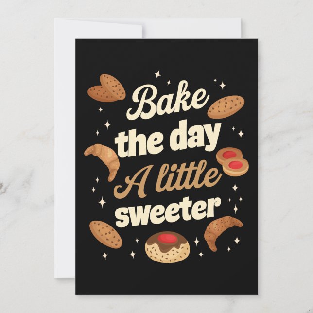 Convite Bake the day a little sweeter (Frente)