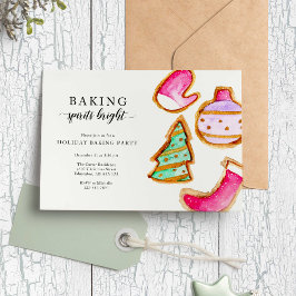 Convite Baking Spirits Bright Baking Party Simples