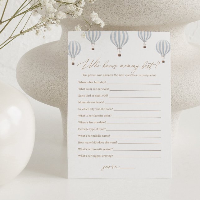 Convite Balão de Ar Quente Conhece Melhor Jogo de Chá de f (Criador carregado)