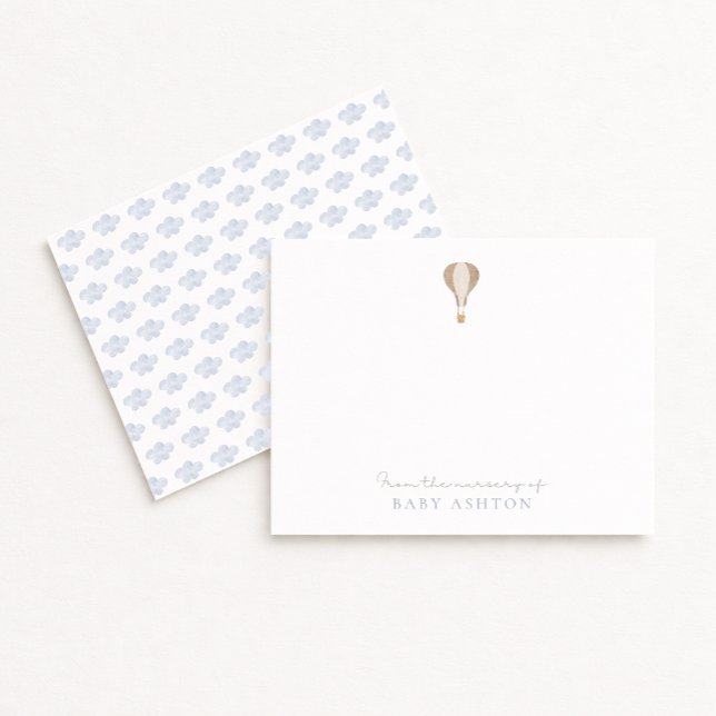 Convite Balão de Ar Quente, do berçário de, obrigado menin (Criador carregado)