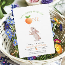 Balão de Cenoura de primeiro aniversario Coelho Pe