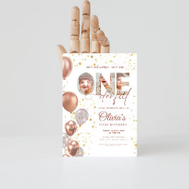 Convite Balão não é uma foto maravilhosa do primeiro anive