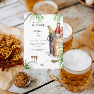 Convite Balde Tropical de Cerveja Chuva de Casal II