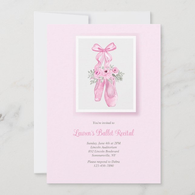 Convite Balé (Frente)