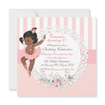 Balé Ballerina Tutu Lace White Stripes Rosa