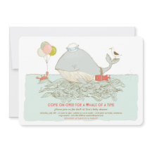 Baleia de uma festa de Chá de fraldas de Verão