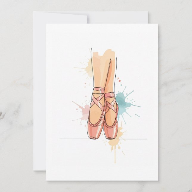 Convite ballerina (Frente)