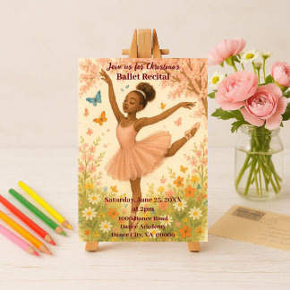 Convite Ballerina Afro-Americana no Bloom Dance Consideran