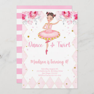 Convite Ballerina Branca