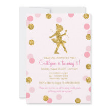 Ballerina brilhante, rosa e cintilação Dourada