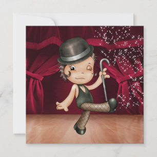 Convite Ballerina - Desempenho da dança / Partido Cabaret 